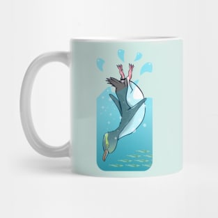 Yelloweye penguin swimming Mug